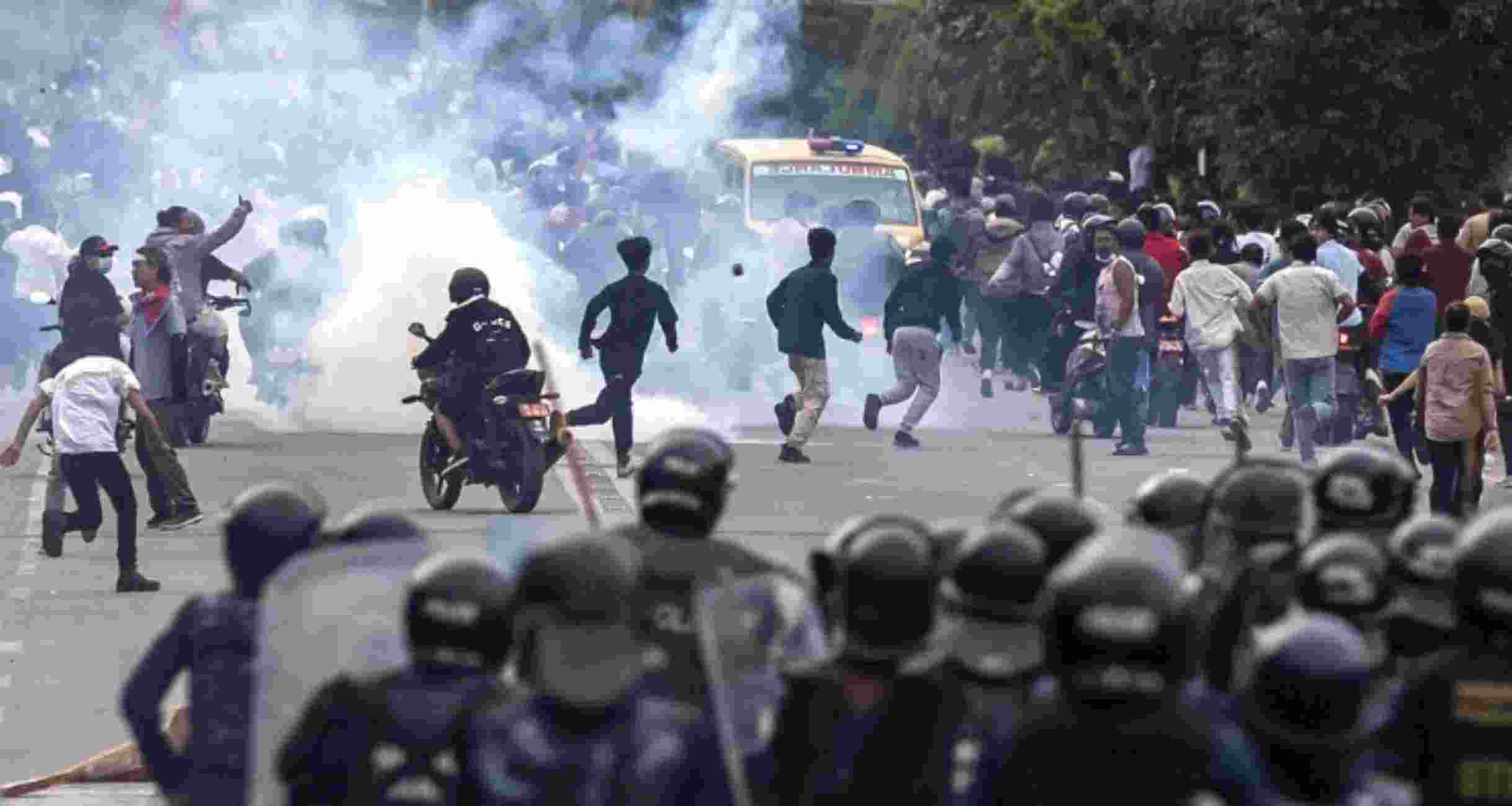 The Nepal Army is currently mobilising troops on the streets to take control of the situation.