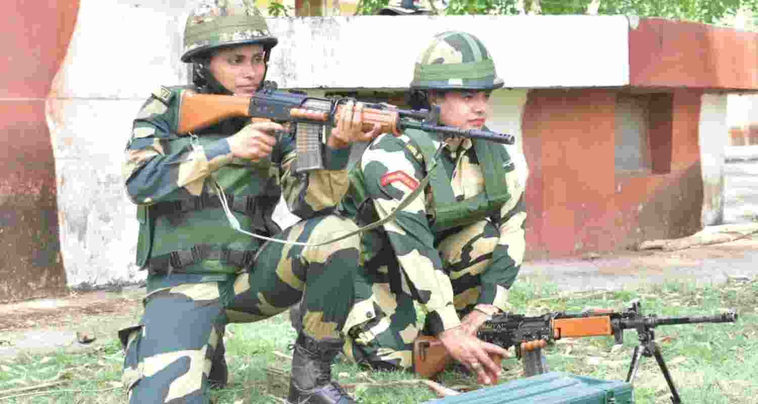 BSF women, men troops increase vigil on IB ahead of  Yatra