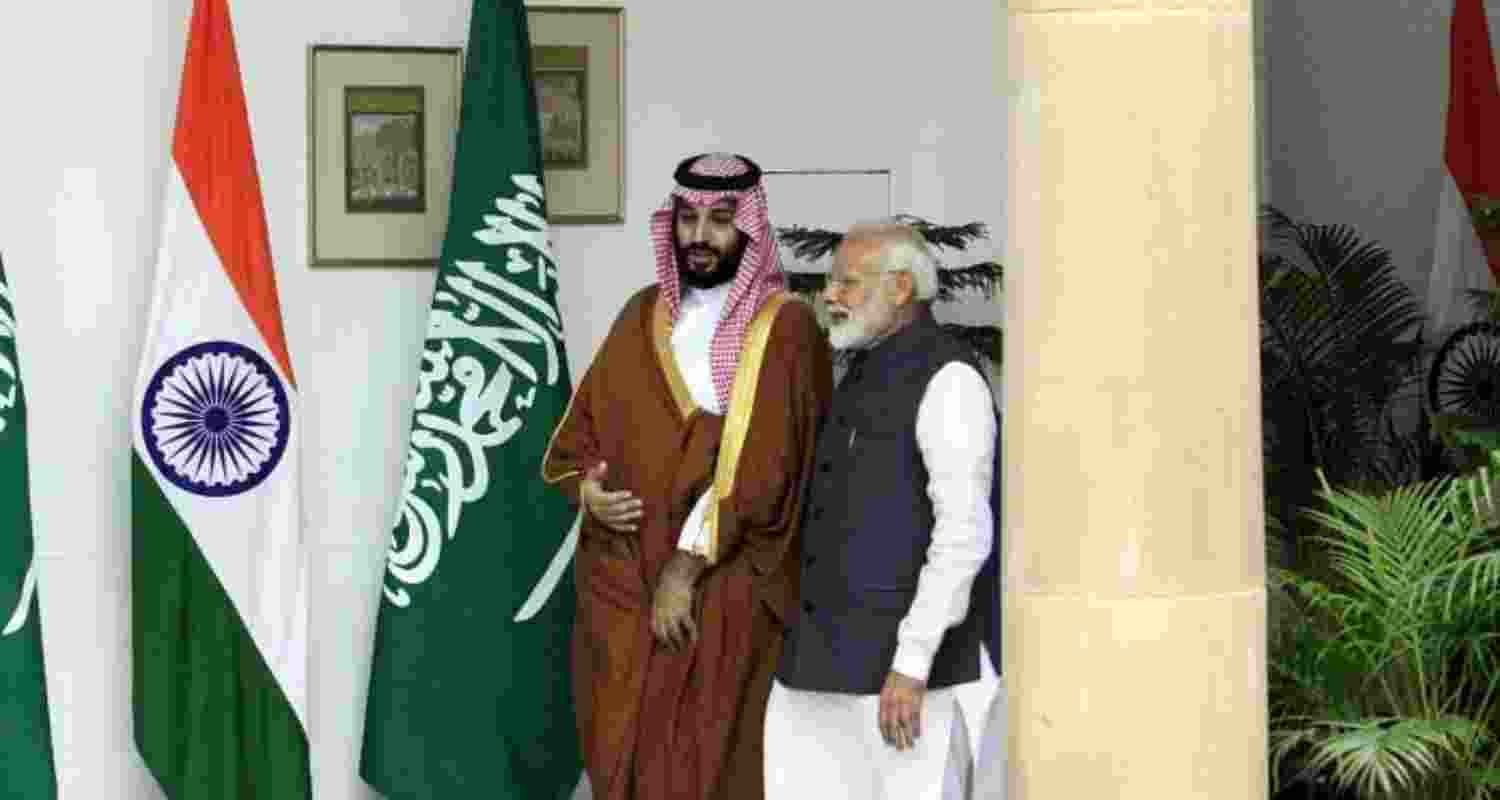 PM Narendra Modi and Saudi Arabia Crown Prince (File pic).