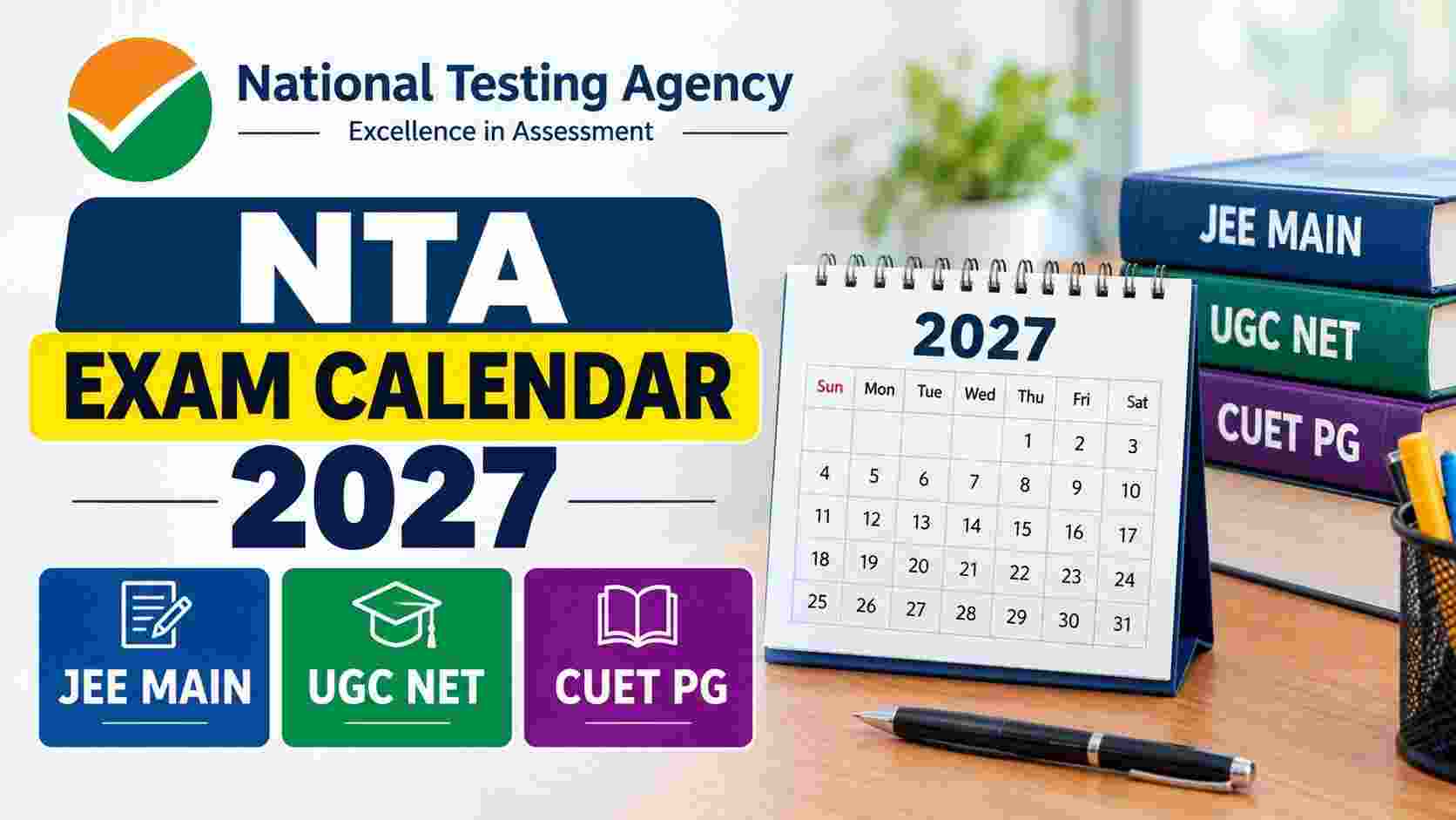 NTA Exam Calendar 2027