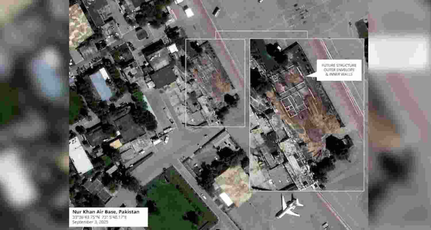 Satellite pics show reconstruction at Nur Khan air base.