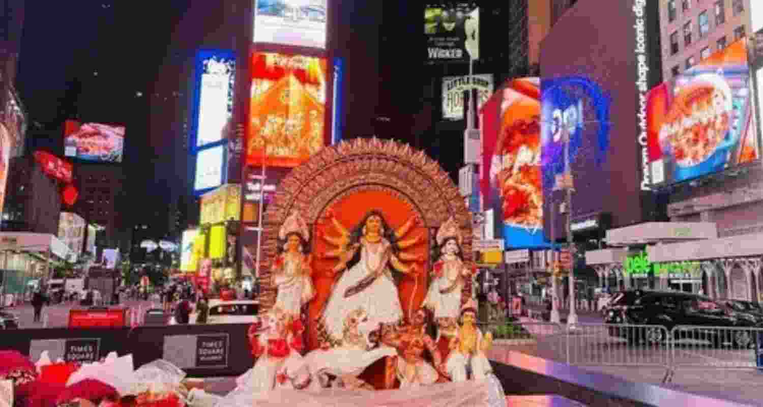 NYC's Times Square hosts Durga Puja for first time