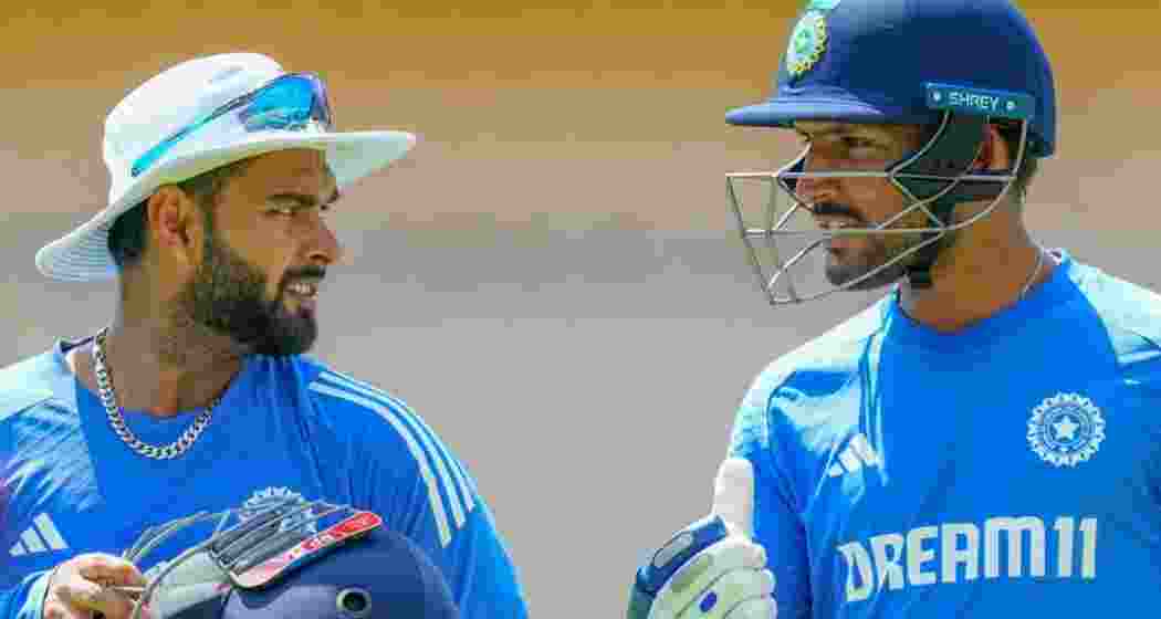 Rishabh Pant with Dhruv Jurel. (File photo)