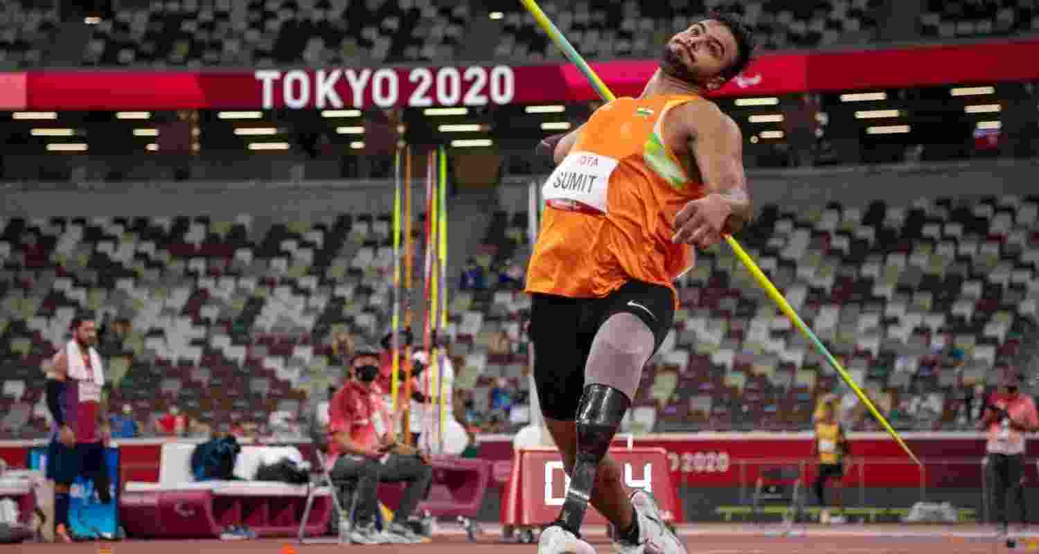 Indian star Javelin Para-athlete Sumit Antil. File Photo.