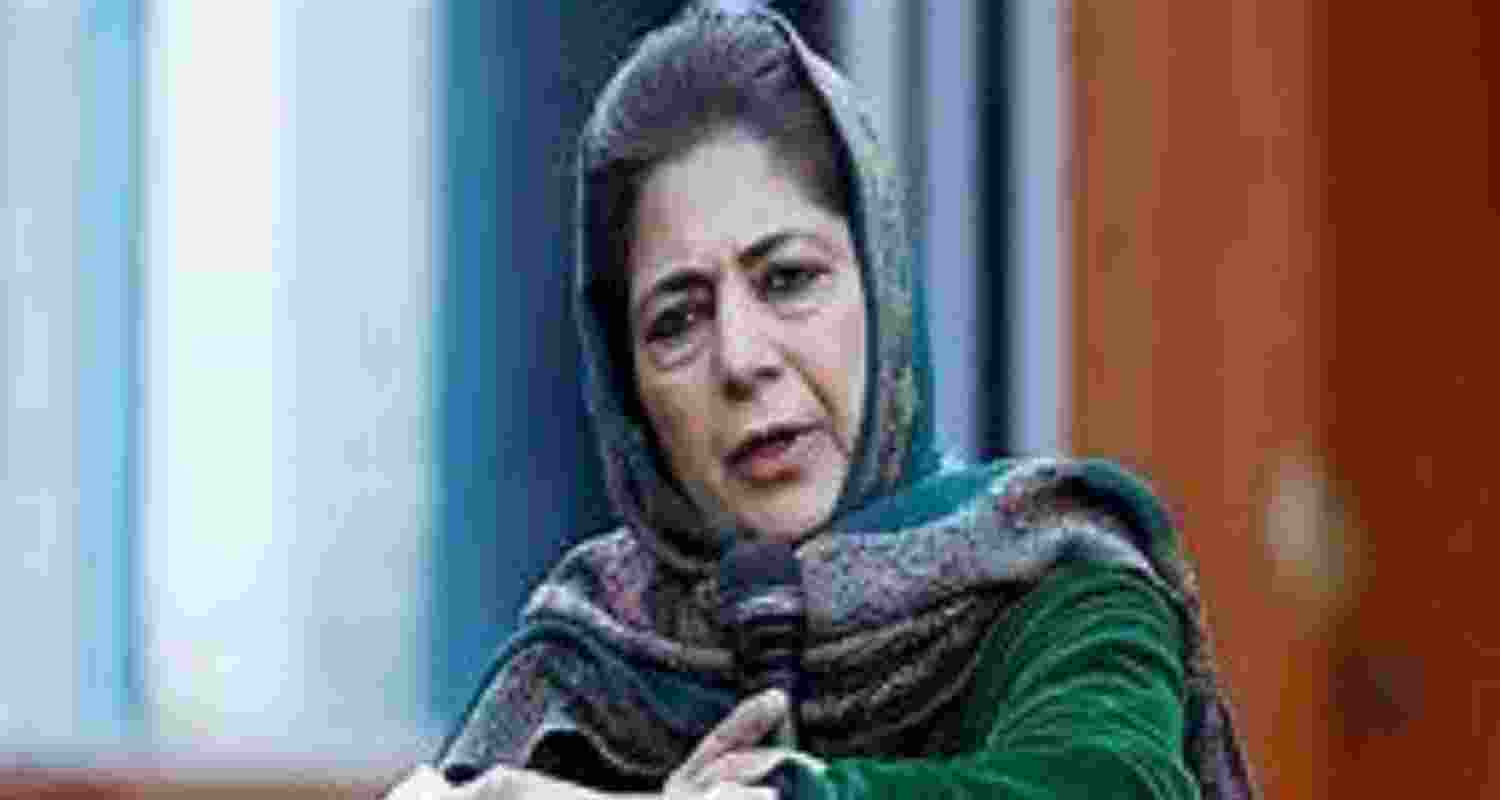 PDP president Mehbooba Mufti.