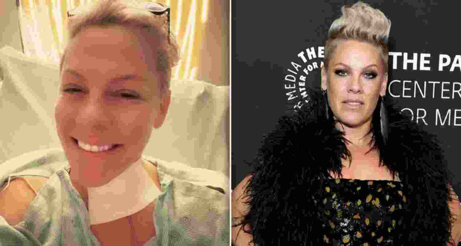 Pink rings in 2026 from hospital bed after neck surgery