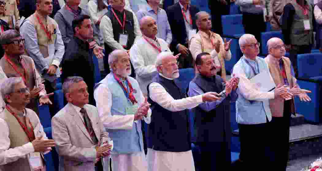 Prime Minister Narendra Modi launching the ‘Karmayogi Saptah’ – National Learning Week at Dr Ambedkar International Centre in New Delhi on October 19.