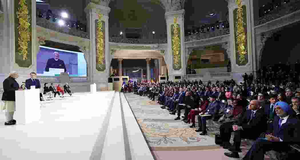 Prime Minister Narendra Modi addresses the AI Action Summit in Paris. 