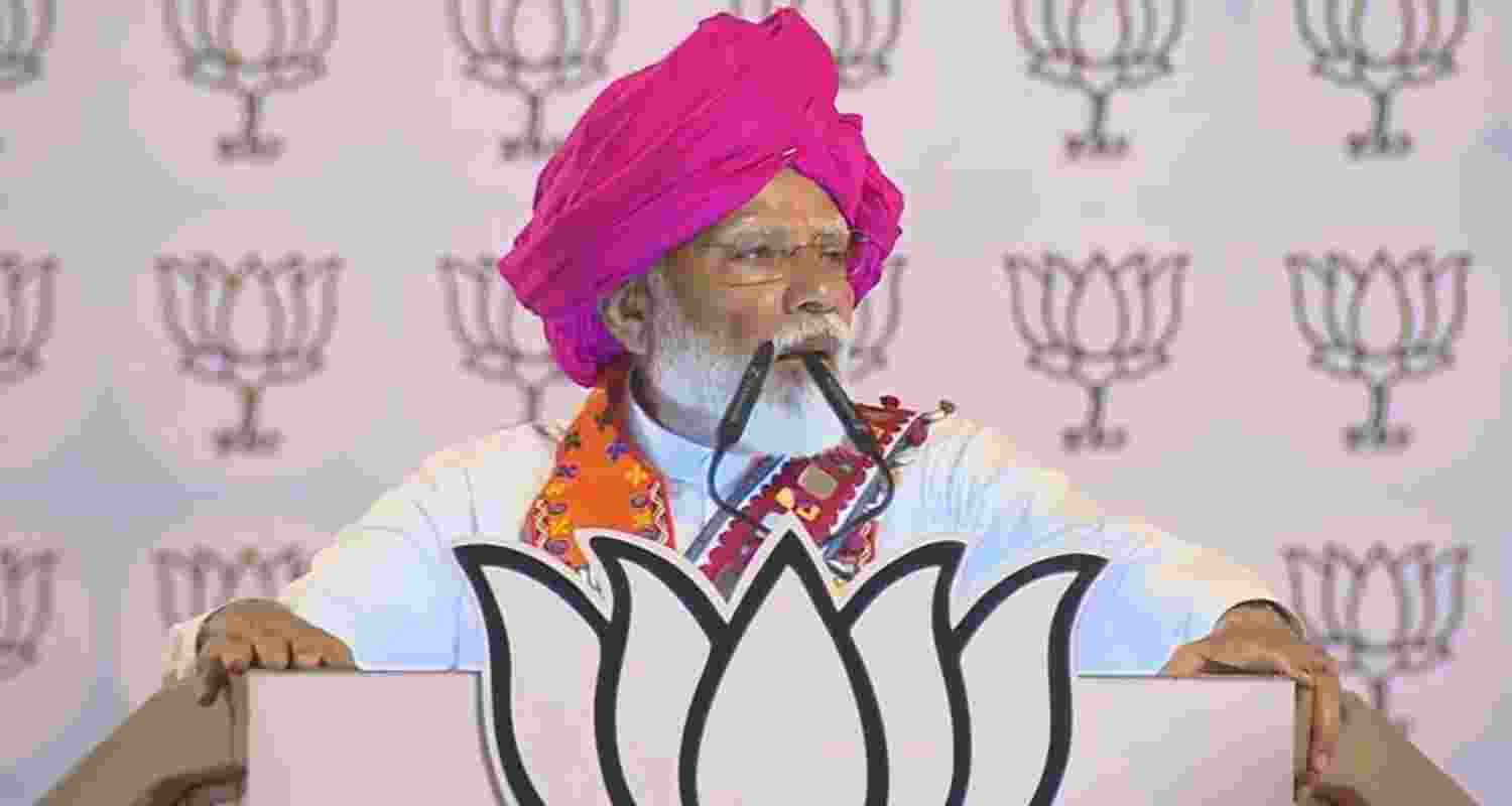 Prime Minister Narendra Modi in Maharashtra.