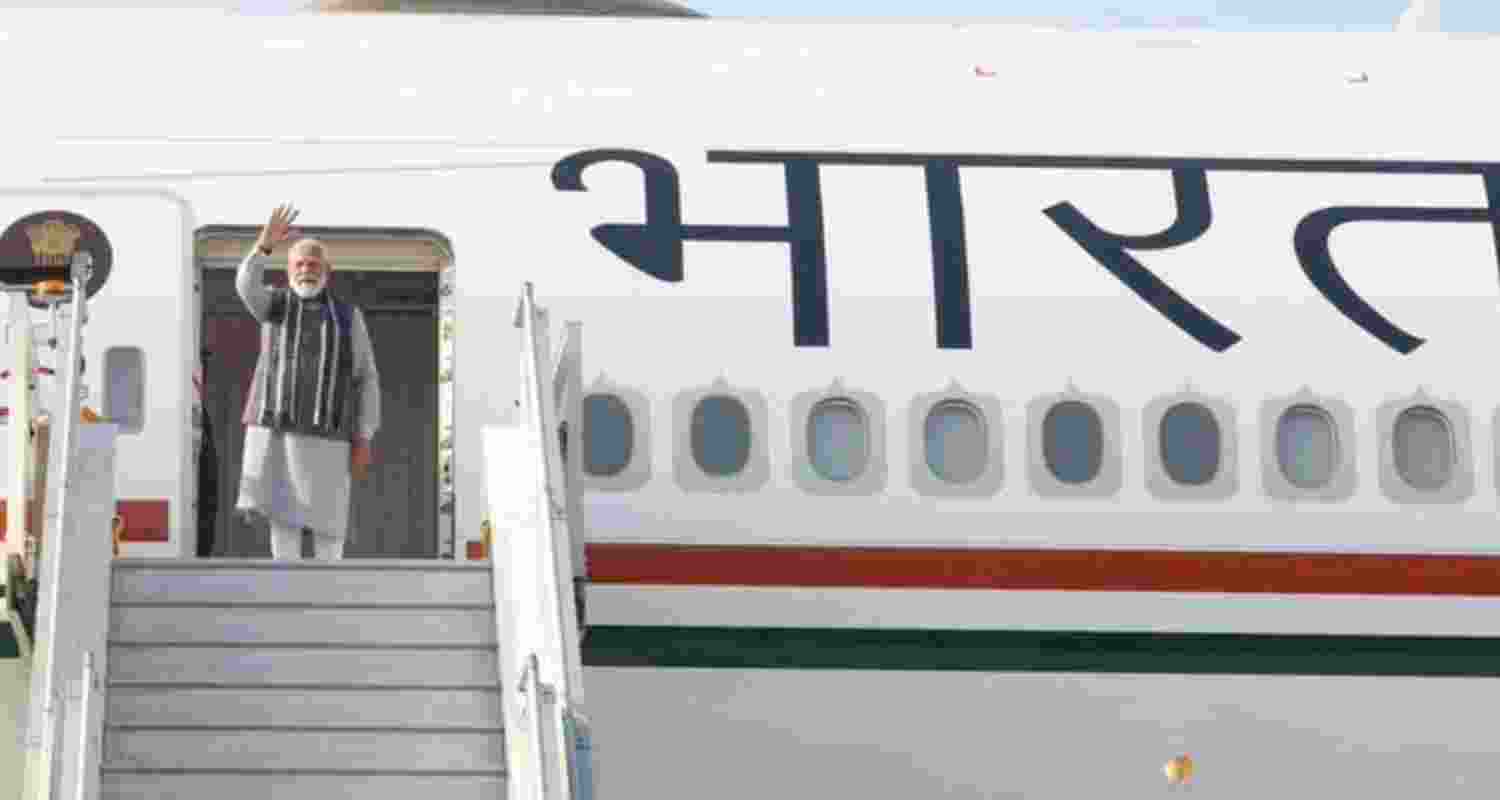 Prime Minister Narendra Modi departs for a two-day visit to Israel to hold talks with Benjamin Netanyahu, address the Knesset, and meet President Isaac Herzog.