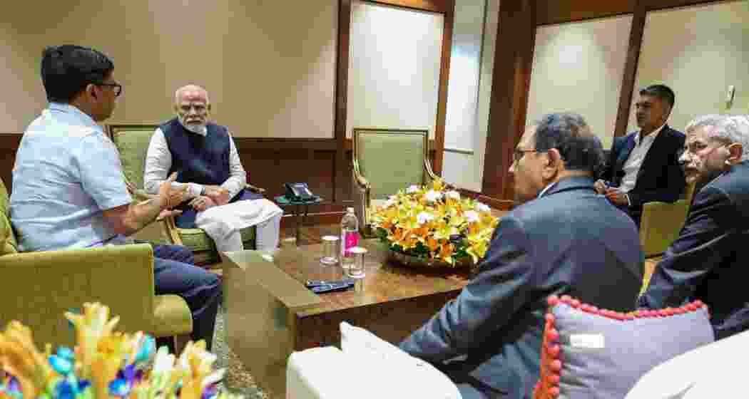Prime Minister Narendra Modi met top security officials at Delhi airport after cutting short his Saudi Arabia visit, following the Pahalgam terror attack that left 26 dead, including foreign nationals.