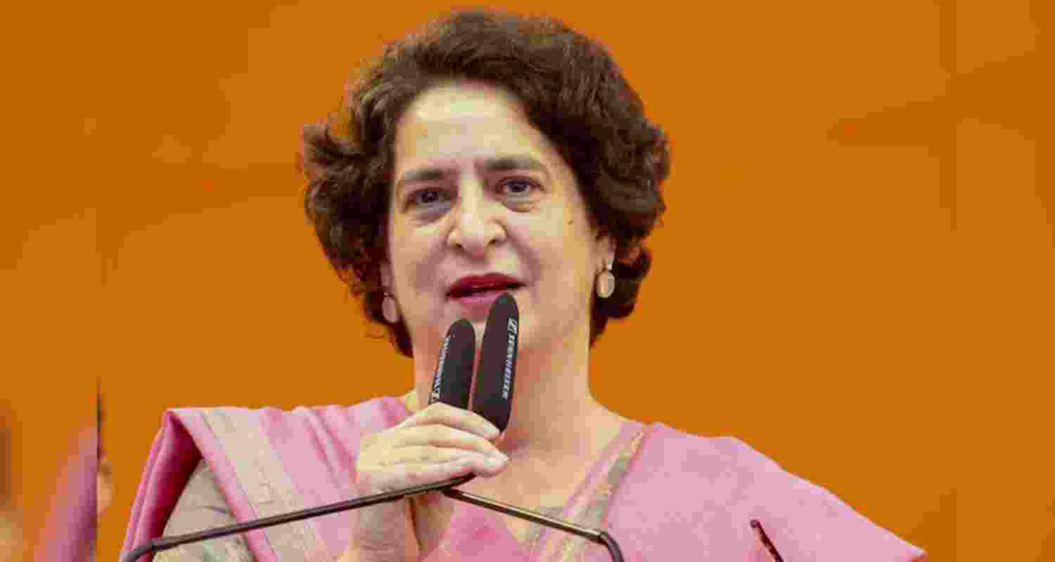 A file photo of Congress MP Priyanka Gandhi. 