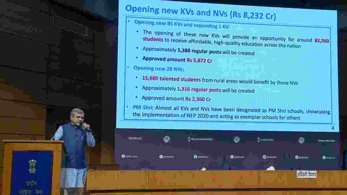 Cabinet approves ₹8,232 Cr for 85 KVs, 28 Navodaya Vidyalayas