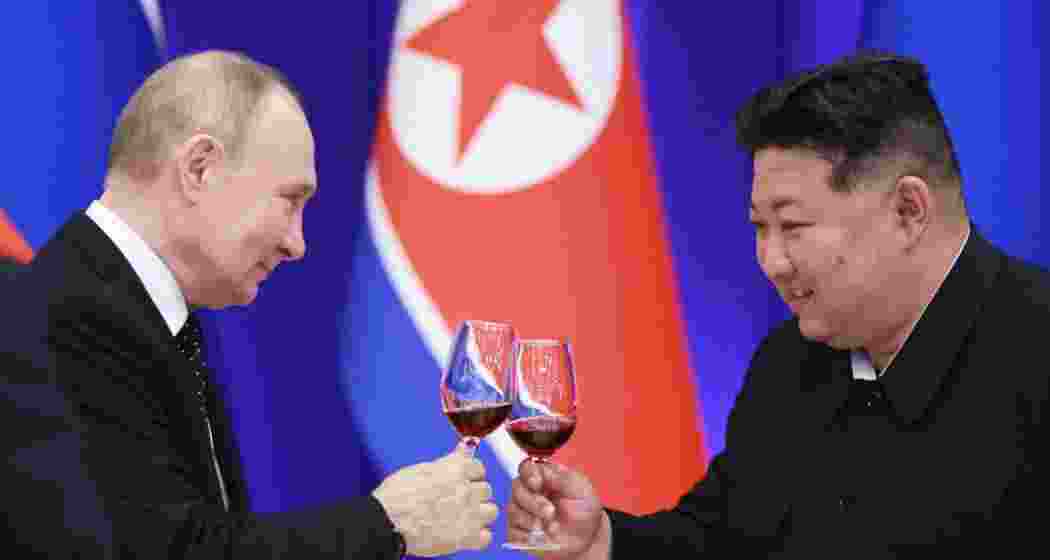 Russian President Vladimir Putin and North Korean Leader Kim Jong Un.