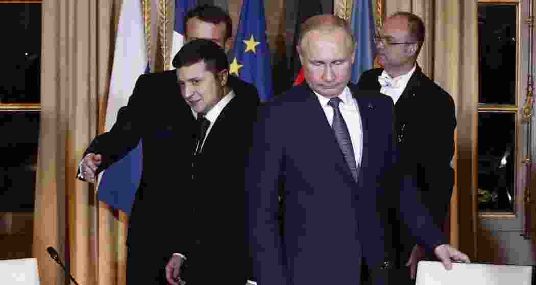 Russian President Vladimir Putin and Ukrainian President Volodymyr Zelenskyy have had only one meeting, during talks in Paris in 2019.