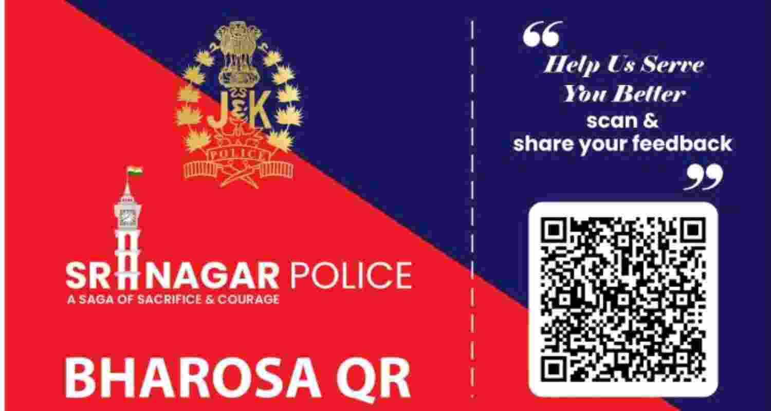 Srinagar Police launches BHAROSA QR. 