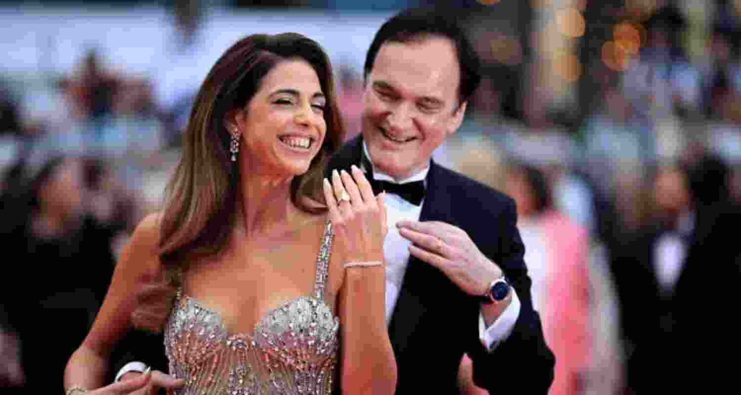 Quentin Tarantino and Daniella Tarantino attend the opening ceremony at the 78th Cannes Film Festival at Palais des Festivals on May 13, 2025. Image: X