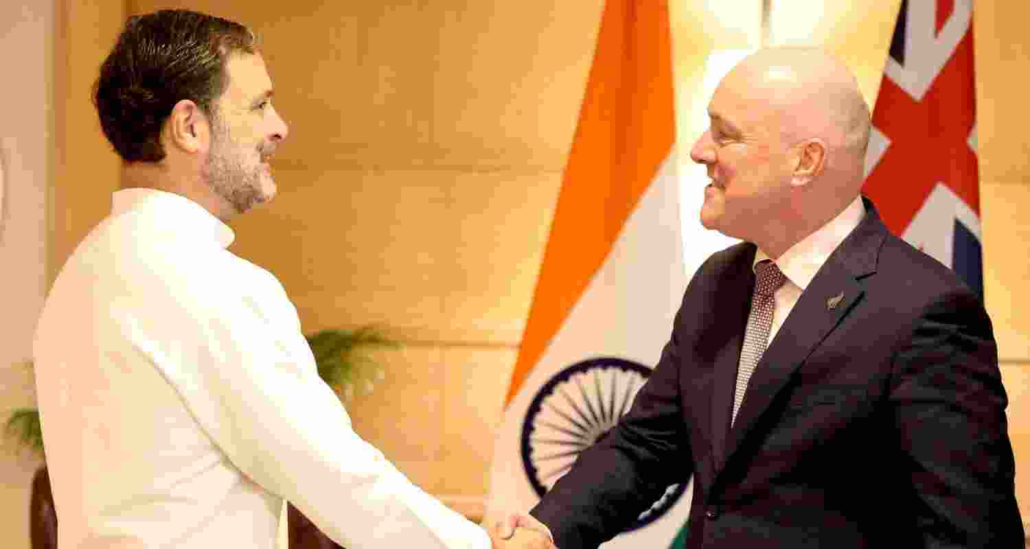 Rahul Gandhi meets NZ PM Luxon to boost ties