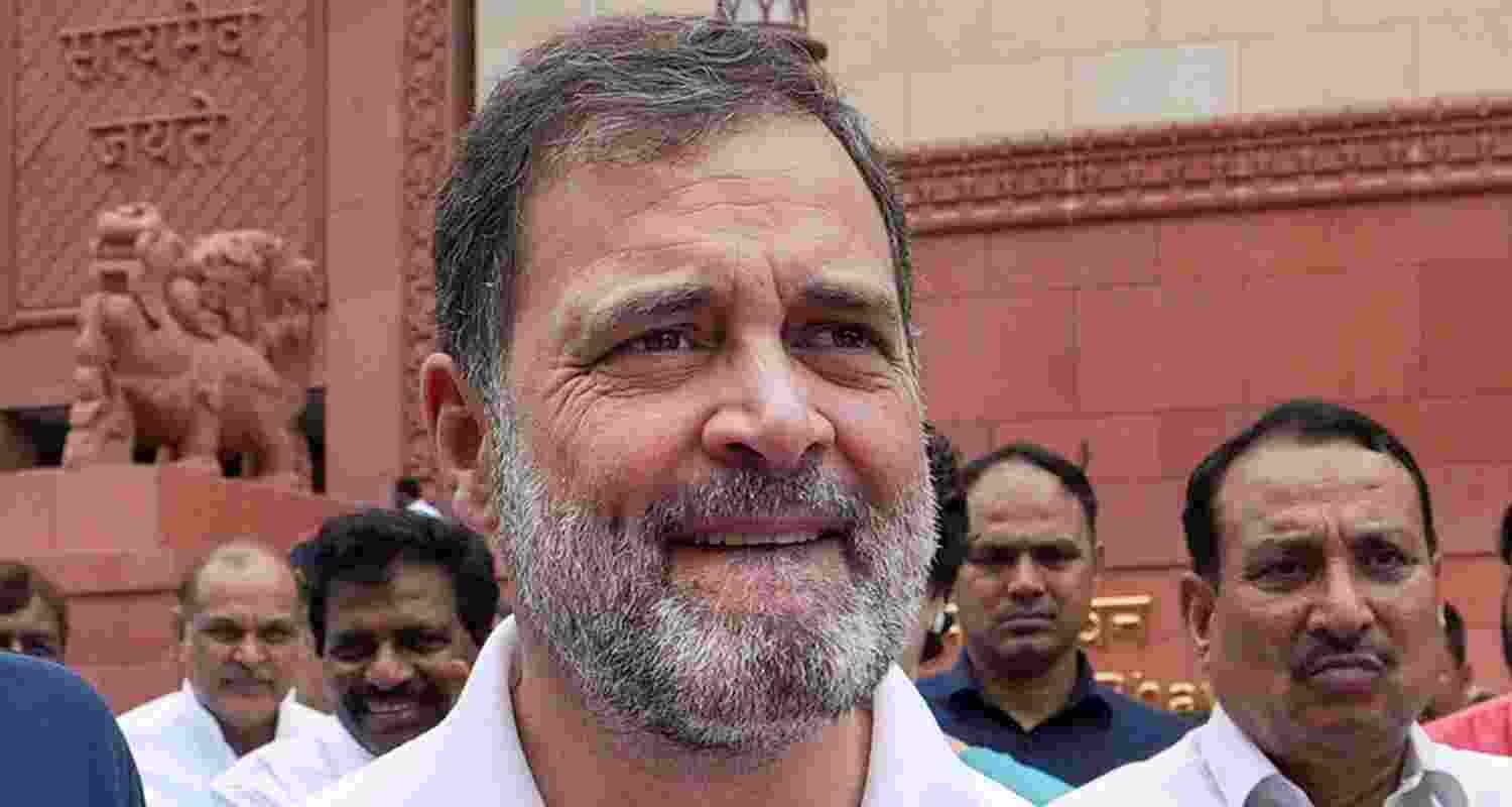 Leader of Opposition in the Lok Sabha and Congress MP Rahul Gandhi.