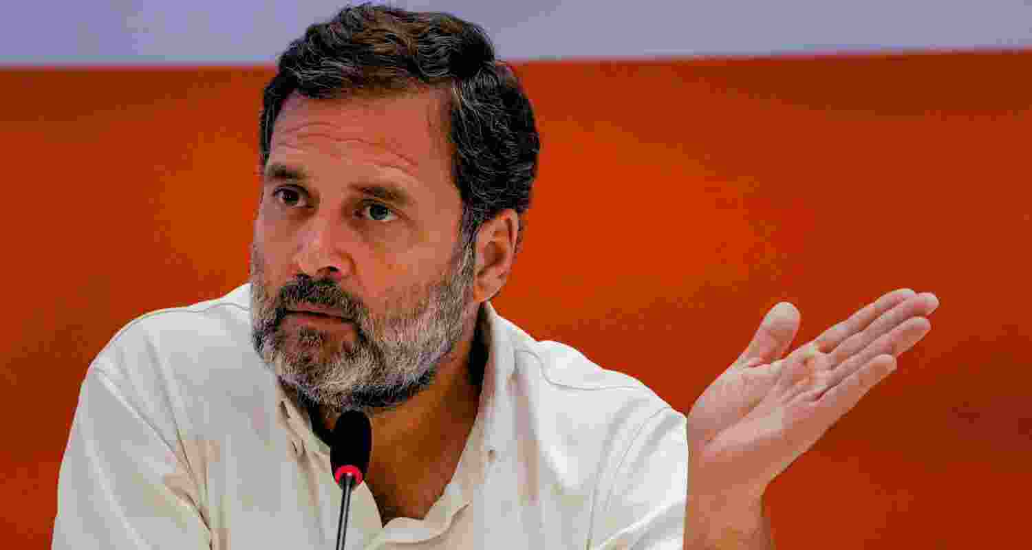 Congress leader Rahul Gandhi. 