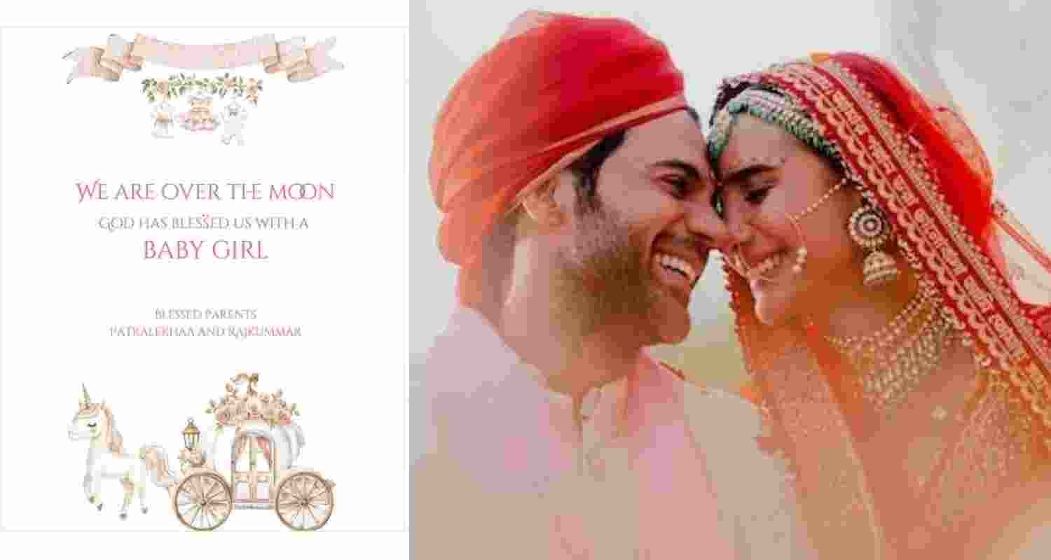 Rajkummar Rao and Patralekha welcome a baby girl on their 4th anniversary. 