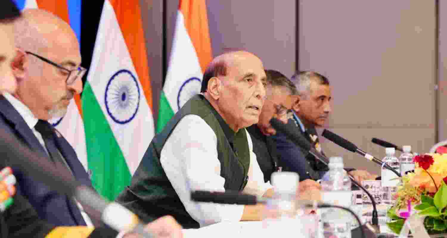 Raksha Mantri Rajnath Singh addressed the first India-Australia Defence Industry Round Table. 