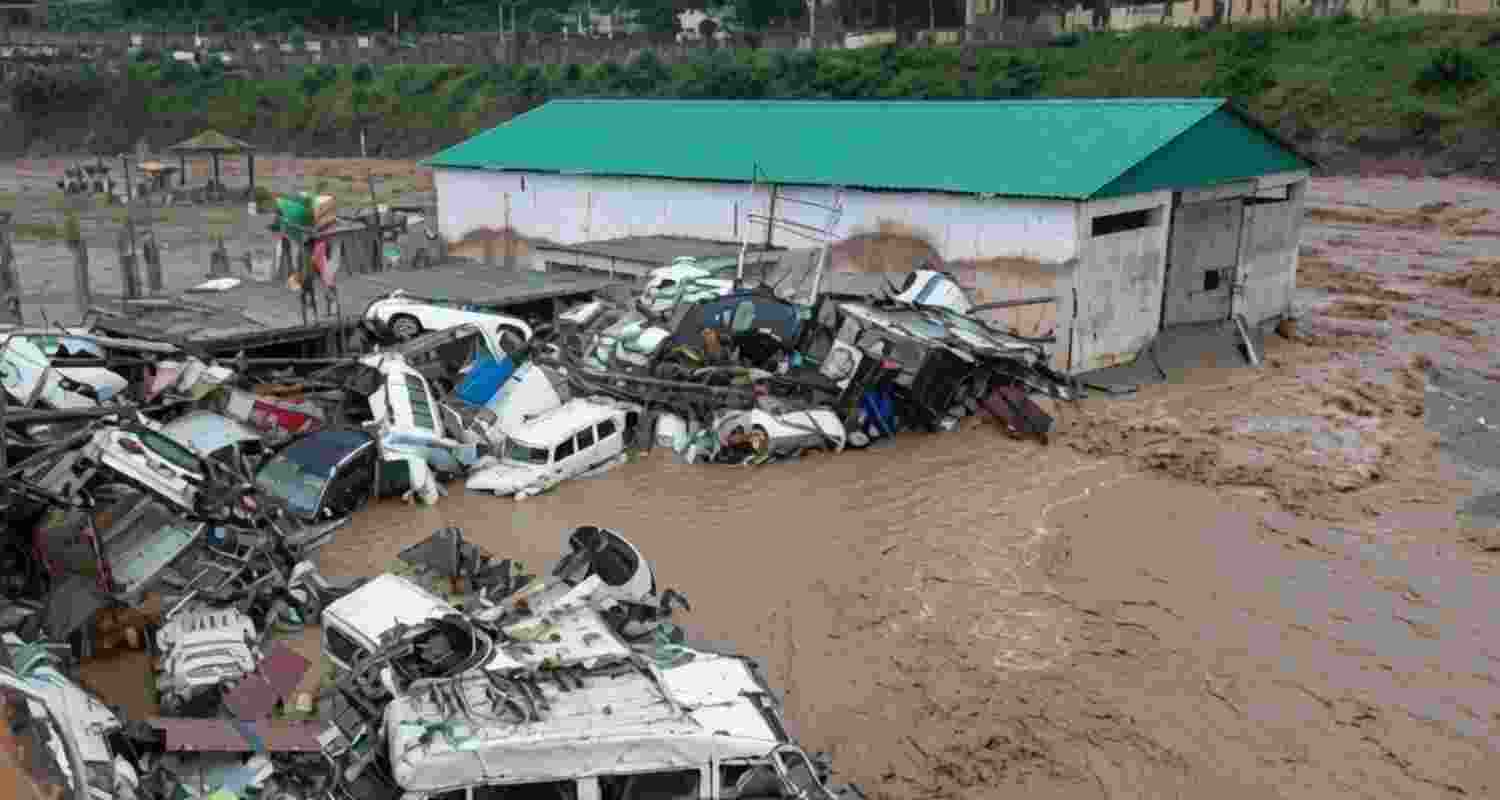 Flash floods inundated Rajouri after heavy overnight rain, forcing evacuations as swollen rivers submerged homes and damaged public infrastructure. Flash floods inundated Rajouri after heavy overnight rain, forcing evacuations as swollen rivers submerged homes and damaged public infrastructure.
