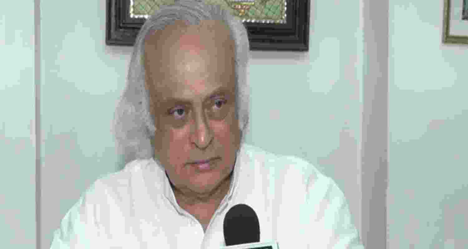 Congress MP Jairam Ramesh taking to mediapersons on Sunday in New Delhi. 