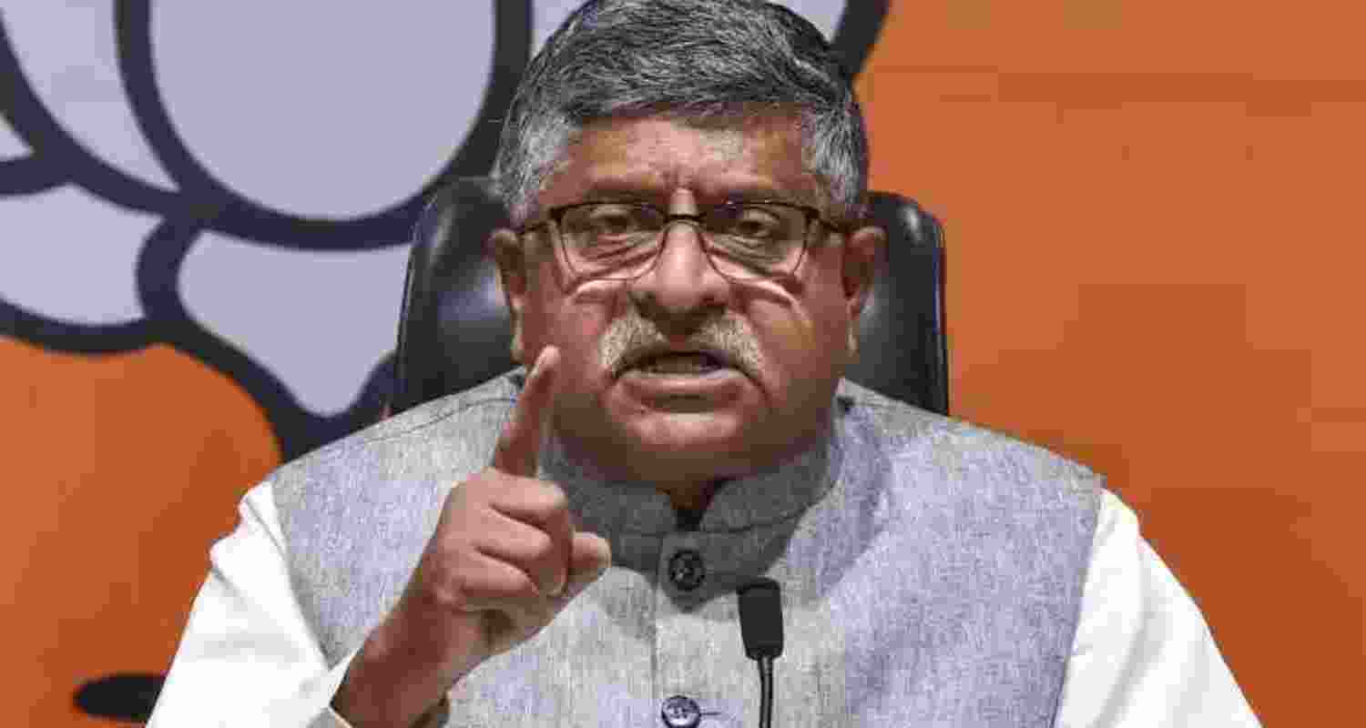A senior BJP leader and former Union minister, Ravi Shankar Prasad.