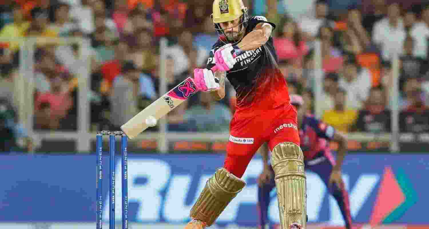 Faf du Plessis during match. 