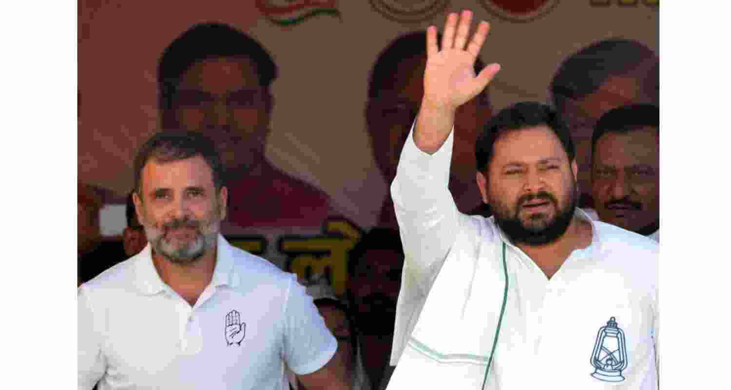 Rahul Gandhi and Tejashwi  Yadav.