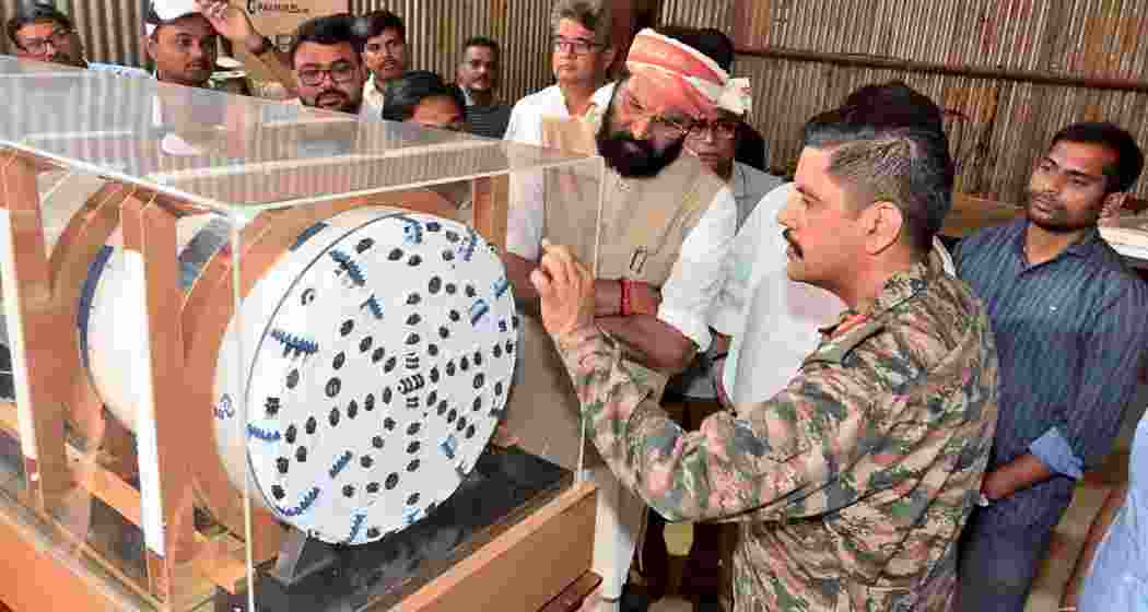 Telangana Minister Uttam Kumar Reddy, along with Achampet MLA Vamshi Krishna and officials from national agencies, reviews SLBC tunnel rescue operations, coordinating efforts with Army, NDRF, SDRF, and tunnel experts.
