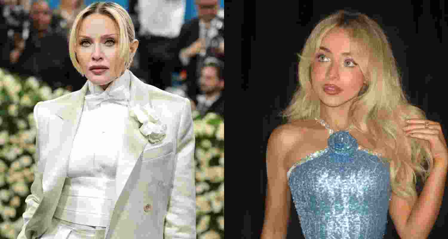 Madonna, the queen of pop music (left) and actress-singer Sabrina Carpenter.