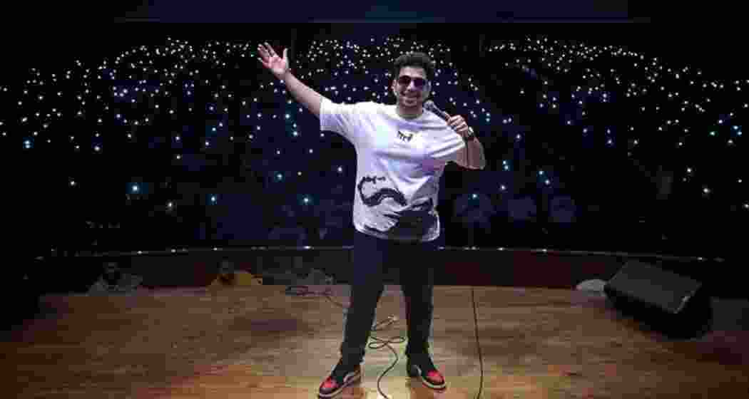 Youtube content creator Samay Raina poses for a photograph during a show. 