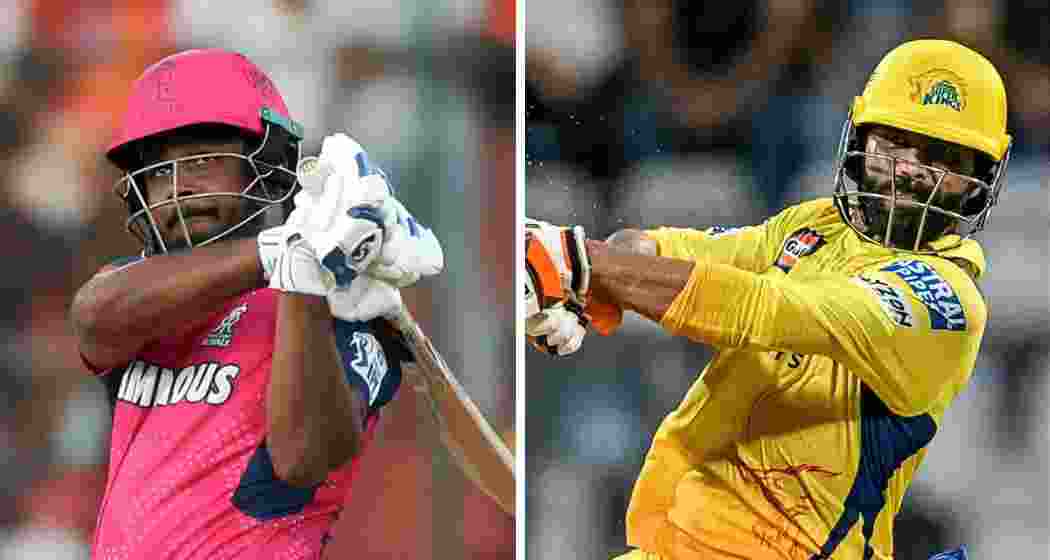 Sanju Samson and Ravindra Jadeja in action. (File photo)