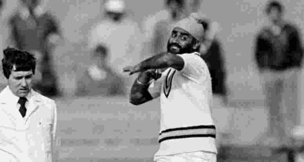 Balwinder Singh Sandhu delivers a ball during the 1983 World Cup.