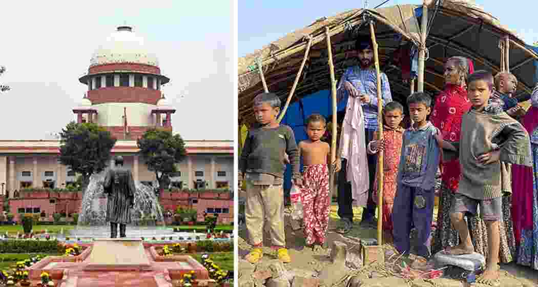 The Supreme Court. Rohingya refugees at a settlement in Jammu in November 2024. 