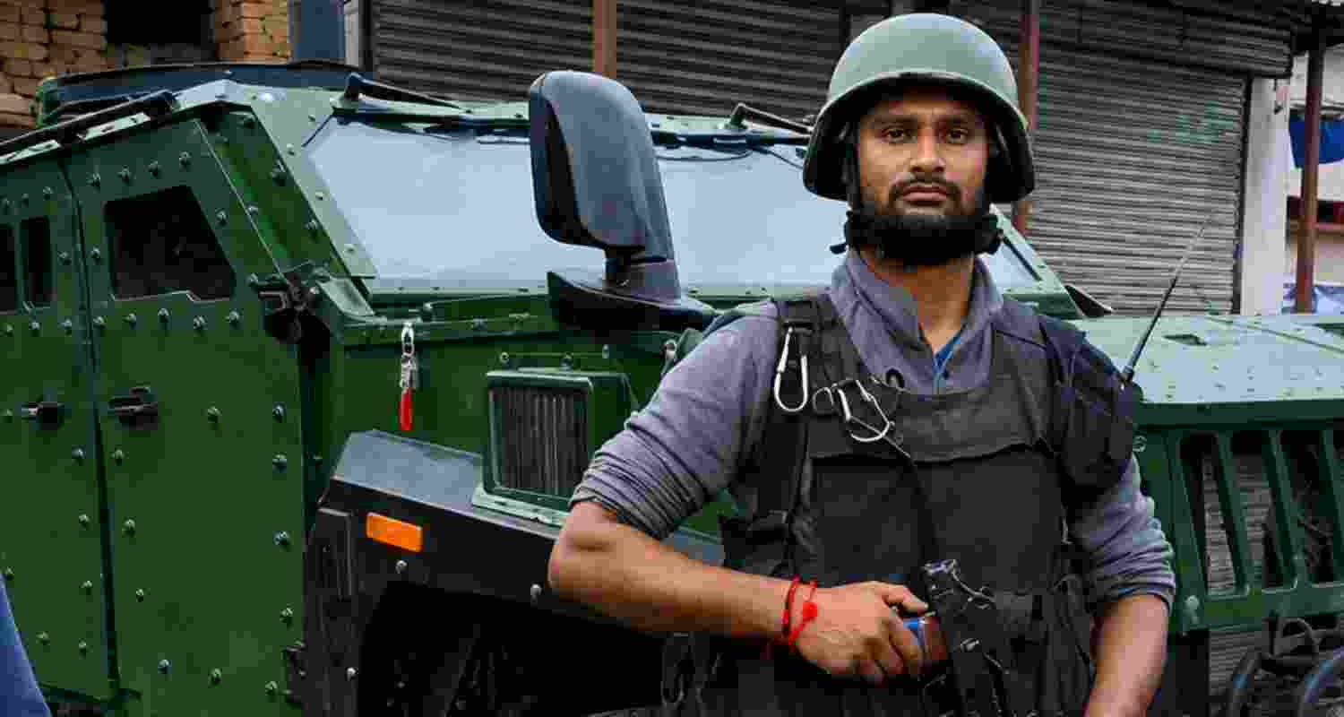 Security personnel deployed at the site. Security personnel deployed at the site.