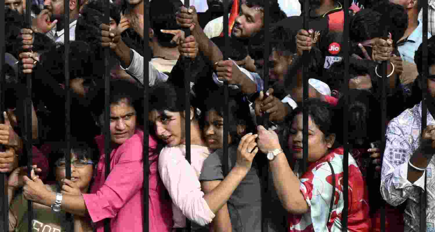 There was chaos outside the Chinnaswamy Stadium in Bangalore where the stampede occurred.