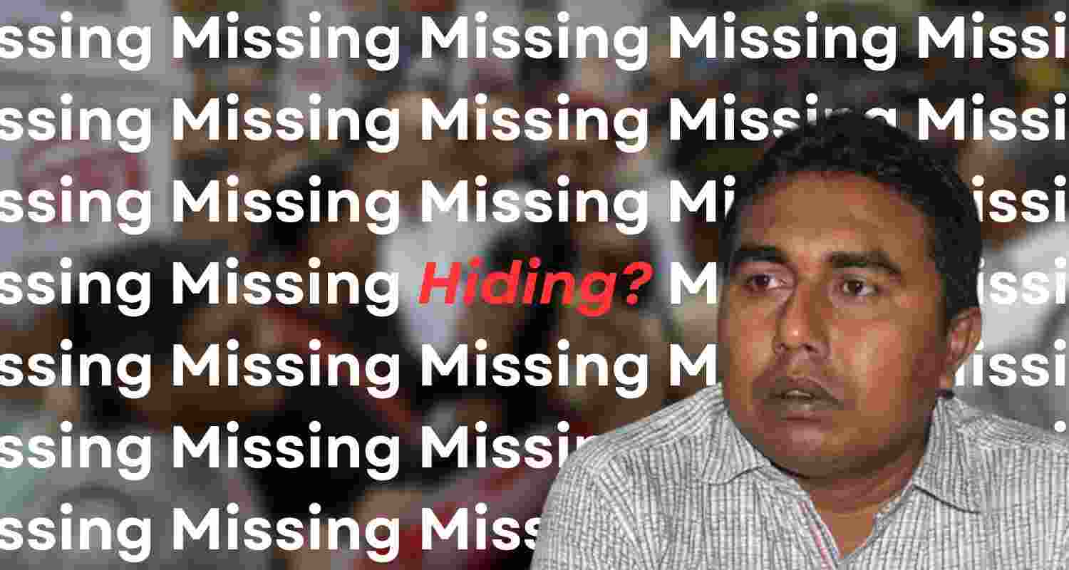 An Image of TMC MLA Shajahan Sheikh. 