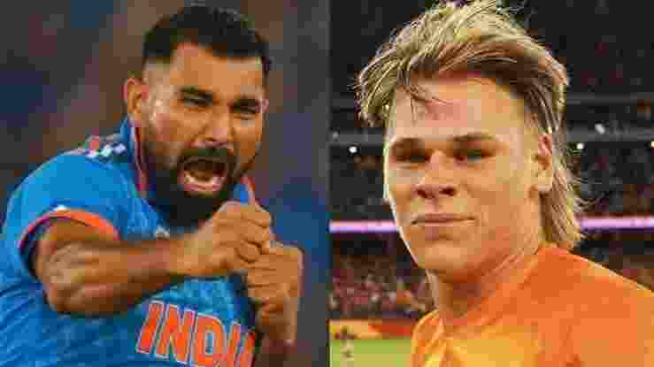 Mohammed Shami and Cooper Connolly. Image: X