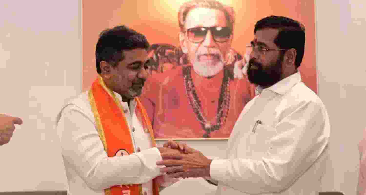 Eknath Shinde with Abhishek Verma.