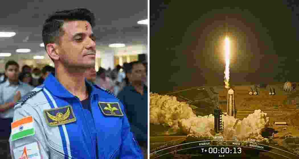 The SpaceX Dragon spacecraft launches from NASA’s Kennedy Space Centre in Florida on Wednesday.