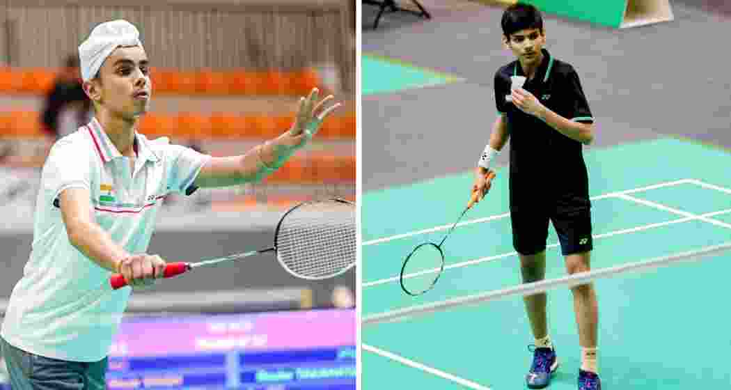 Indian shuttlers in action during the Badminton Asia U-17 and U-15 Championships 2025 in Chengdu.
