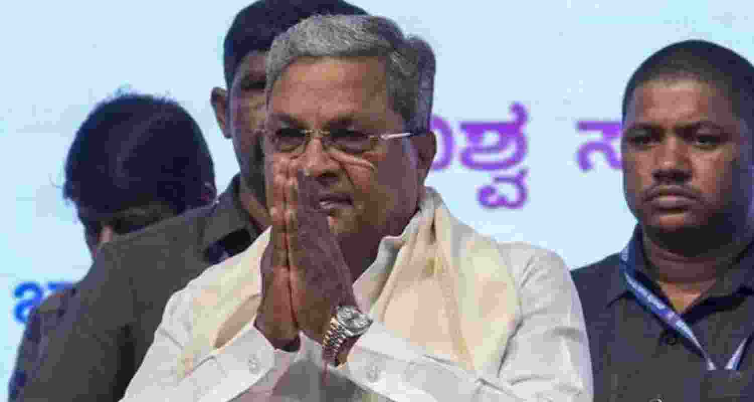 Karnataka Chief Minister Siddaramaiah - file image.