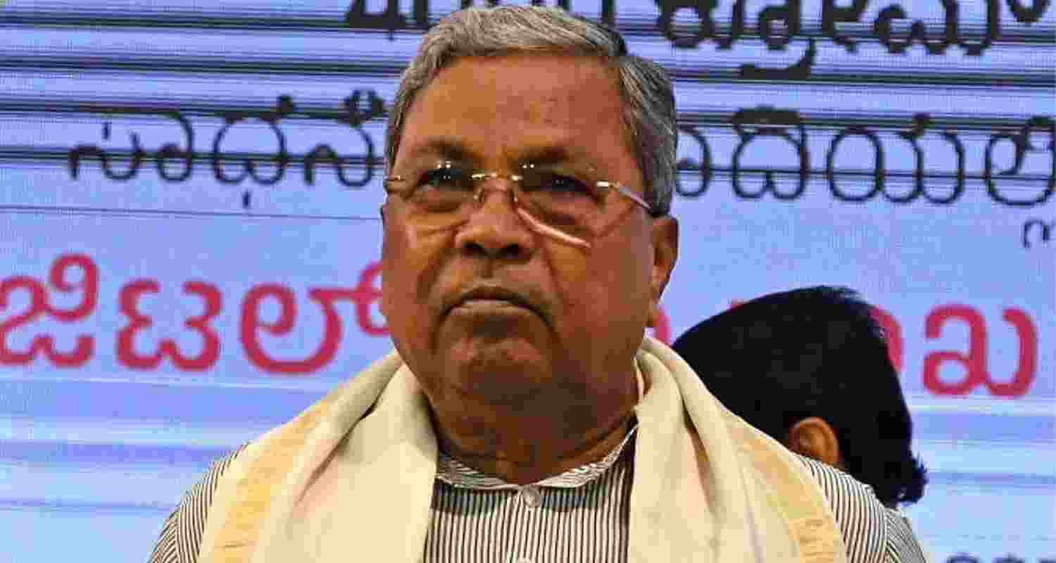 Karnataka Chief Minister Siddaramaiah.