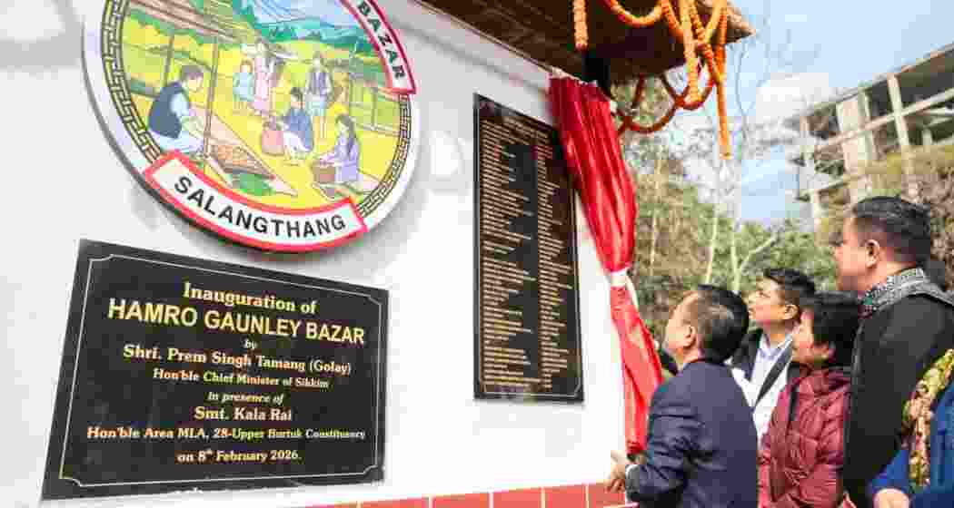 Sikkim Chief Minister Prem Singh Tamang inaugurates Hamro Gauley Bazar in Gangtok’s Reshithang, a fully organic farmers’ market aimed at direct sales and rural economic growth.