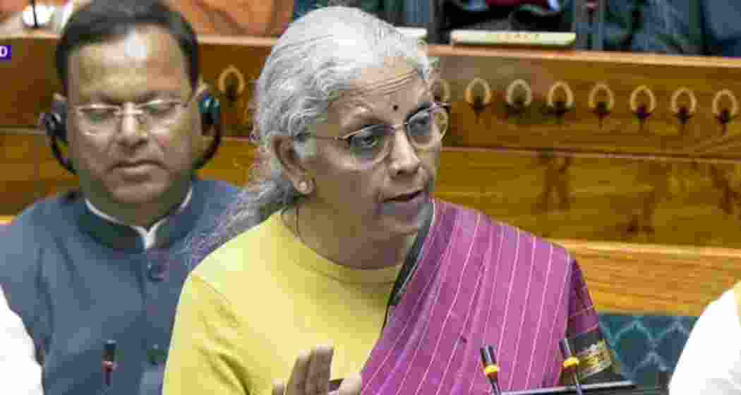 Finance Minister Nirmala Sitharaman presents the Union Budget 2026–27 in Parliament on Sunday.