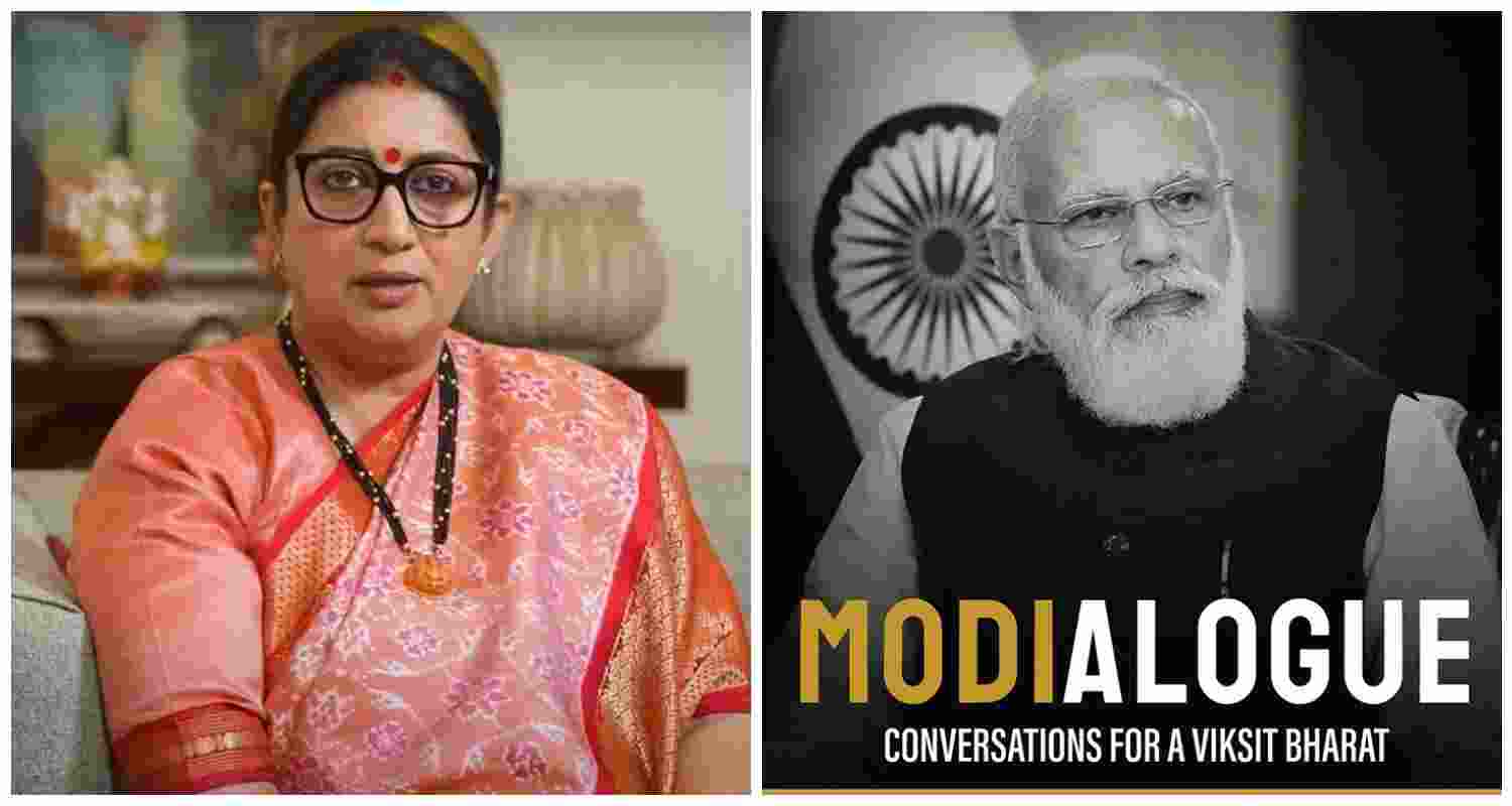Smriti Irani is on a four-nation tour promoting MODIALOGUE, a book that highlights Prime Minister Narendra Modi's vision for a developed India.