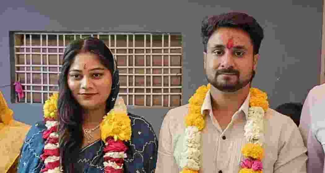 Sonam Raghuvanshi with her husband Raja Raghuvanshi. (File photo)